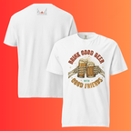 'Drink Good Beer With Good Friends' T-Shirt | Funny Skeleton Halloween & Oktoberfest Warming Tee