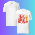 'Beer Never Broke My Heart' T-Shirt | Funny Country Music & Luke Combs Inspired Cooling Tee