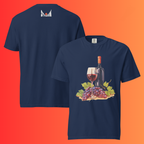 'Still Life' Red Wine & Grapes T-Shirt | Artistic Vineyard & Winery Warming Tee for Connoisseurs