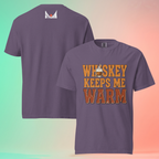 'Whiskey Keeps Me Warm' Funny T-Shirt | Unisex Warming Tee for Bourbon & Scotch Lovers