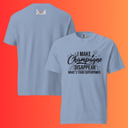 'I Make Champagne Disappear What's Your Superpower' T-Shirt | Funny NYE & Bachelorette Party Warming Tee