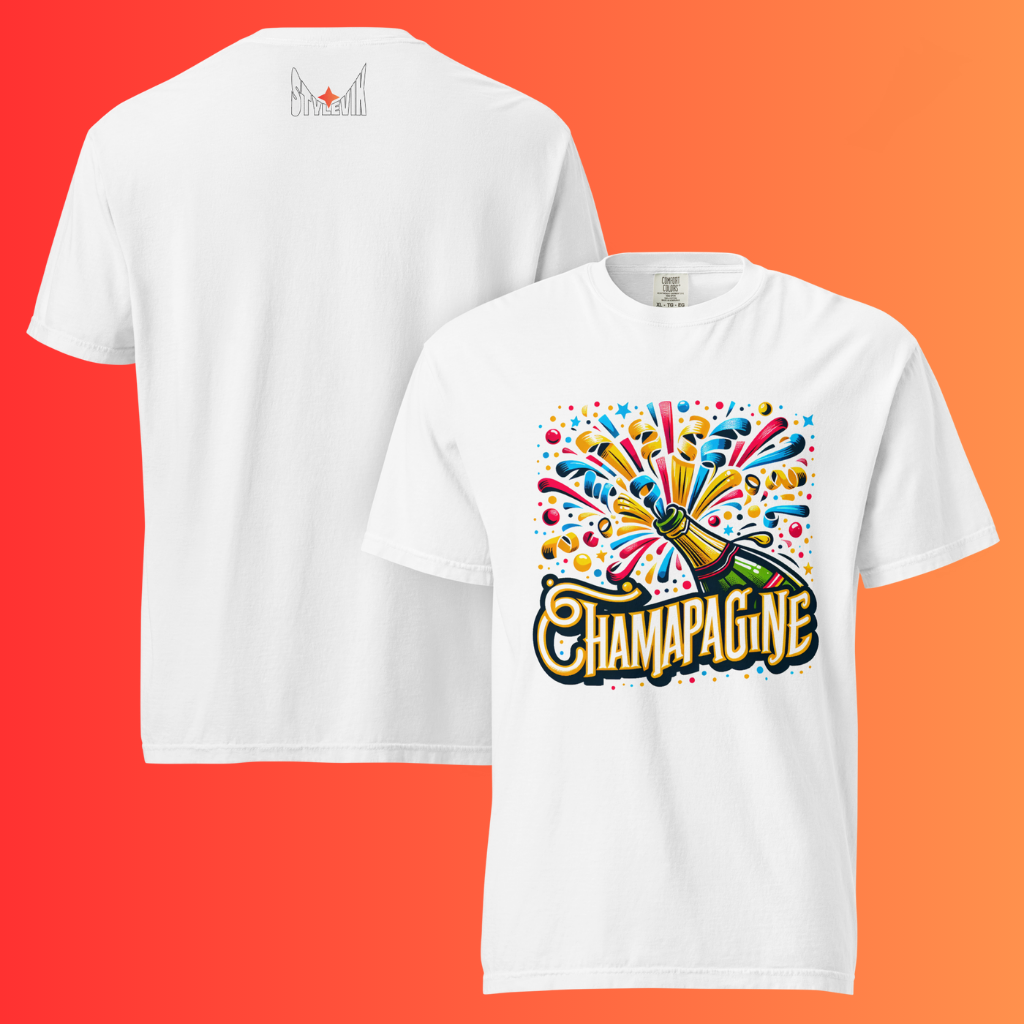 Champagne Celebration T-Shirt | Funny New Year's Eve & Birthday Party Warming Tee