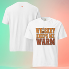 'Whiskey Keeps Me Warm' Funny T-Shirt | Unisex Warming Tee for Bourbon & Scotch Lovers