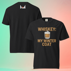 Whiskey 'My Winter Coat' Funny Warming Tee | Unisex Gift for Drinkers, Bourbon & Scotch Lovers