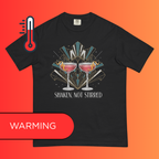 'Shaken Not Stirred' T-Shirt | Funny James Bond Inspired Art Deco Warming Tee for Cocktail Lovers