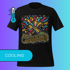 Champagne Celebration T-Shirt | Funny New Year's Eve & Birthday Party Cooling Tee