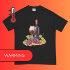 'Still Life' Red Wine & Grapes T-Shirt | Artistic Vineyard & Winery Warming Tee for Connoisseurs