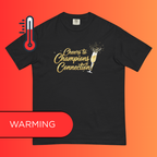 'Cheers to Champions of Connection' T-Shirt | Team & Networking Warming Tee for Holiday Parties