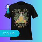 'Tequila Sunshine Lime' T-Shirt | Funny Tropical Vacation & Beach Cooling Tee for Margarita Lovers