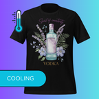 'Spirit of Creativity' Vodka T-Shirt | Artistic Botanical Cooling Tee for Cocktail Lovers & Artists