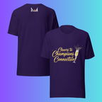 'Cheers to Champions of Connection' T-Shirt | Team & Networking Cooling Tee for Holiday Parties