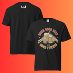 'Drink Good Beer With Good Friends' T-Shirt | Funny Skeleton Halloween & Oktoberfest Warming Tee