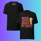 'Beer Never Broke My Heart' T-Shirt | Funny Country Music & Luke Combs Inspired Cooling Tee