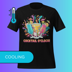 'Cocktail O'Clock' T-Shirt | Funny Tropical Vacation & Summer Party Cooling Tee