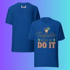 'Tequila Made Me Do It' T-Shirt | Funny Party & Bachelorette Cooling Tee for Drinkers