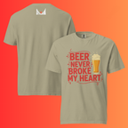 'Beer Never Broke My Heart' T-Shirt | Funny Country Music & Luke Combs Inspired Warming Tee