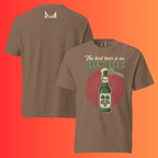 'The Best Beer is an Open Beer' T-Shirt | Funny Retro Warming Tee for Craft Beer & Pub Lovers