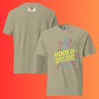 'Vodka Night Mode Activated' T-Shirt | Funny 80s Retro Gaming Warming Tee for Parties & Raves