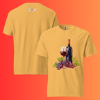 'Still Life' Red Wine & Grapes T-Shirt | Artistic Vineyard & Winery Warming Tee for Connoisseurs