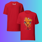 Abstract Cocktail T-Shirt | Artistic 'Explosion of Flavor' Cooling Tee for Parties & Bartenders