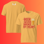 'Beer Never Broke My Heart' T-Shirt | Funny Country Music & Luke Combs Inspired Warming Tee