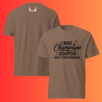'I Make Champagne Disappear What's Your Superpower' T-Shirt | Funny NYE & Bachelorette Party Warming Tee