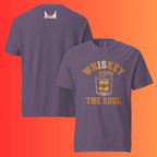 Whiskey Warms The Soul' Vintage T-Shirt | Unisex Graphic Warming Tee | Retro Alcohol & Bourbon Drinker T-Shirt