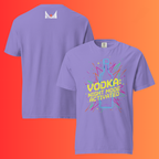 'Vodka Night Mode Activated' T-Shirt | Funny 80s Retro Gaming Warming Tee for Parties & Raves
