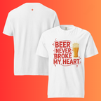 'Beer Never Broke My Heart' T-Shirt | Funny Country Music & Luke Combs Inspired Warming Tee