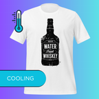 'Save Water Drink Whiskey' T-Shirt | Funny Vintage Style Cooling Tee for Bourbon & Alcohol Lovers